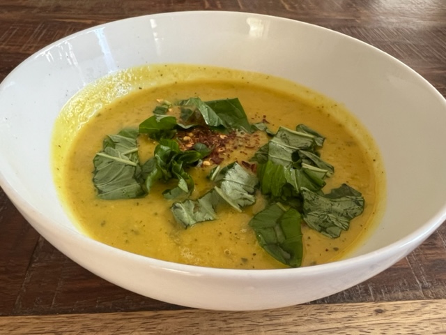 Delicious Summer Zucchini and squash soup